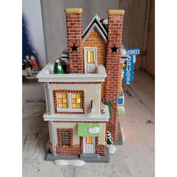 Dept 56 55615 Main Street Pharmacy Snow village‎ accessory Xmas - Picture 3 of 6